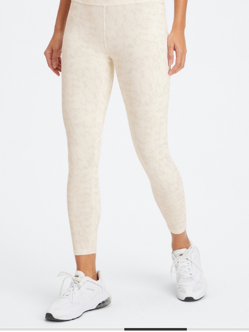 Fabletics Cream High-Rise Printed Legging